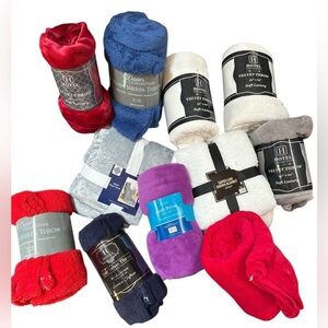 Assorted Plush Sherpa Throws